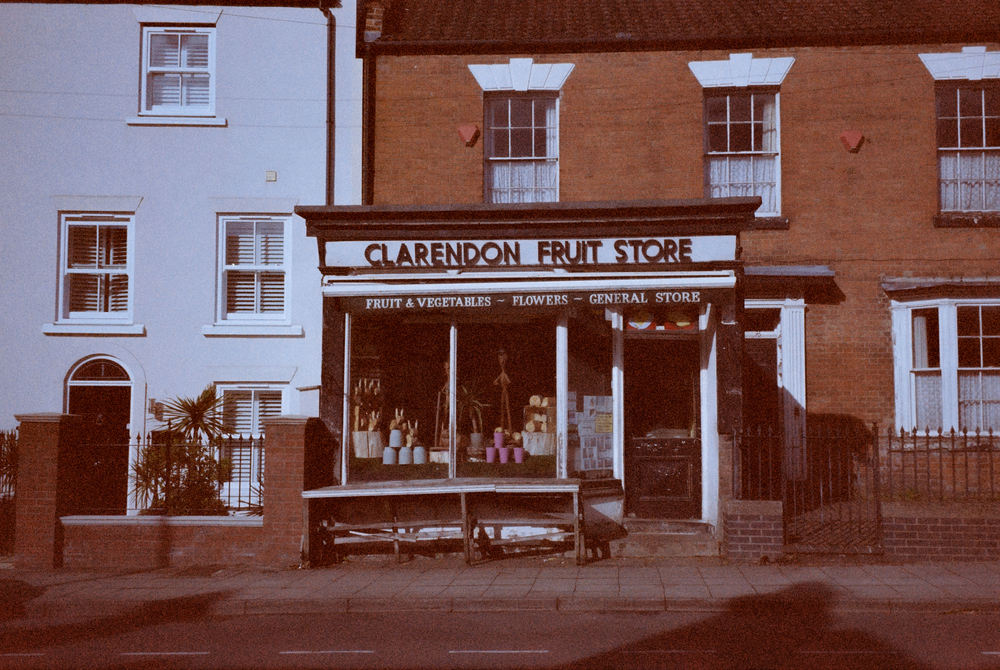 A fruit store.